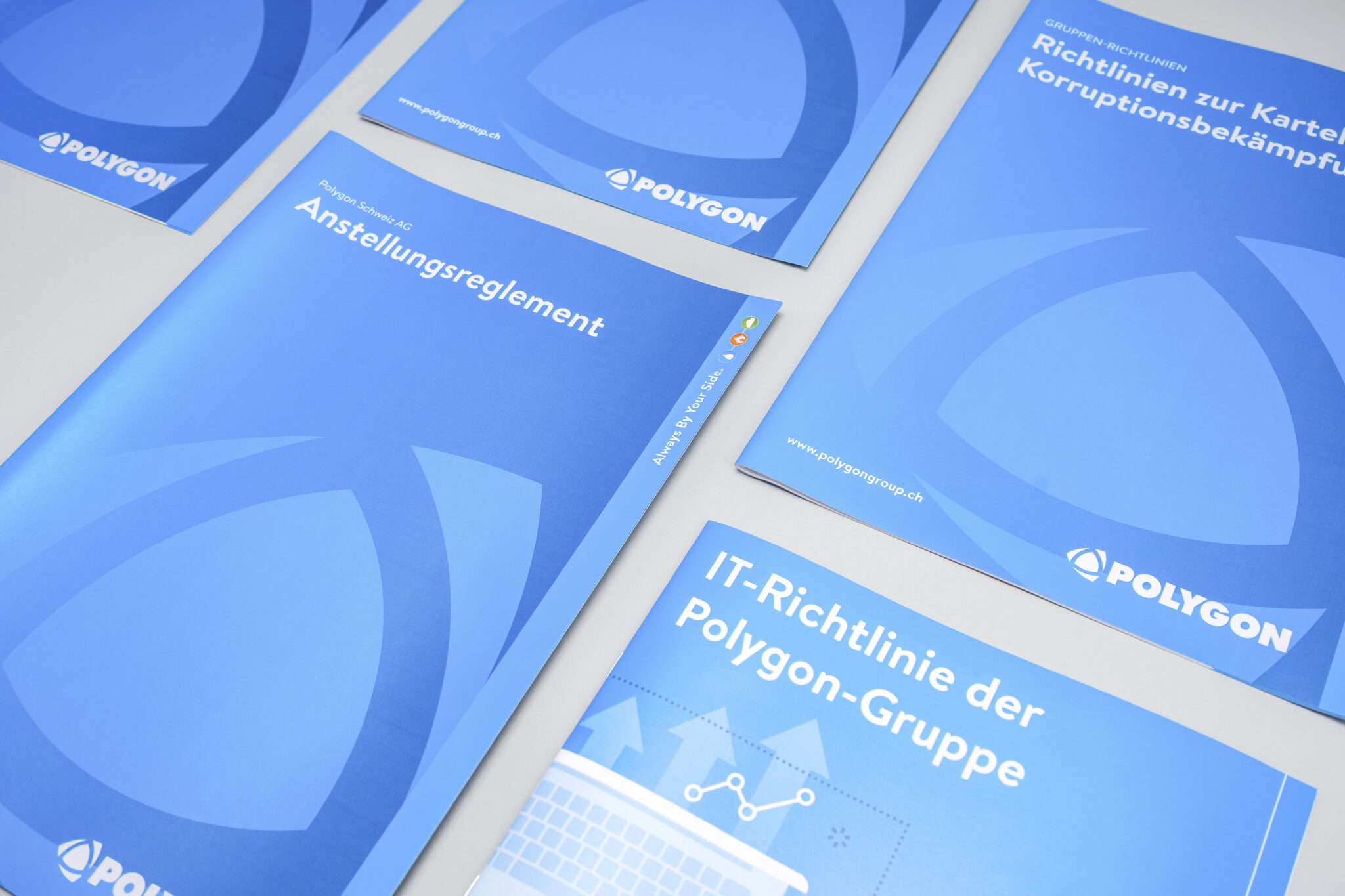 Polygon-Schweiz-Drucksachen-broschuren-diverse